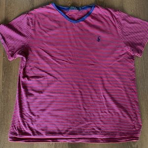 Men's Polo Striped Tee Shirt